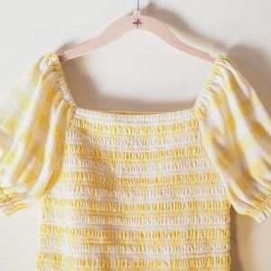 Thereabouts Girls Square Neck Short Sleeve Blouse - Small (7-8)